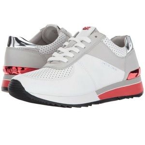 Michael Kors Allie White / Red Aluminum Logo